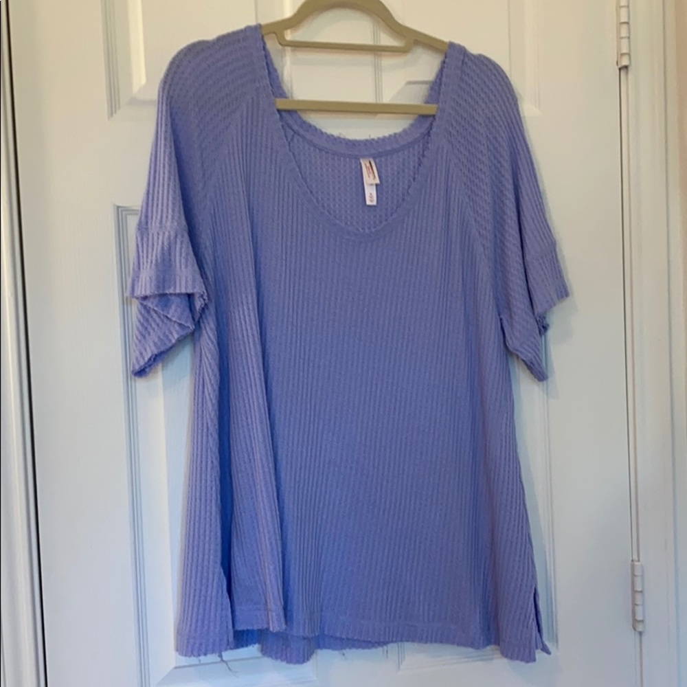 Lilac Waffle Top
